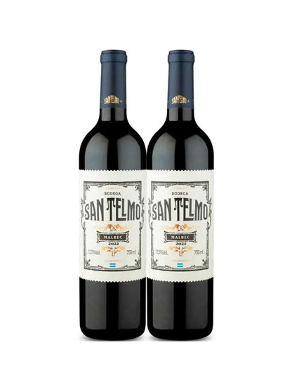 Kit 2 Garrafas Vinho Tinto San Telmo Malbec 750ml