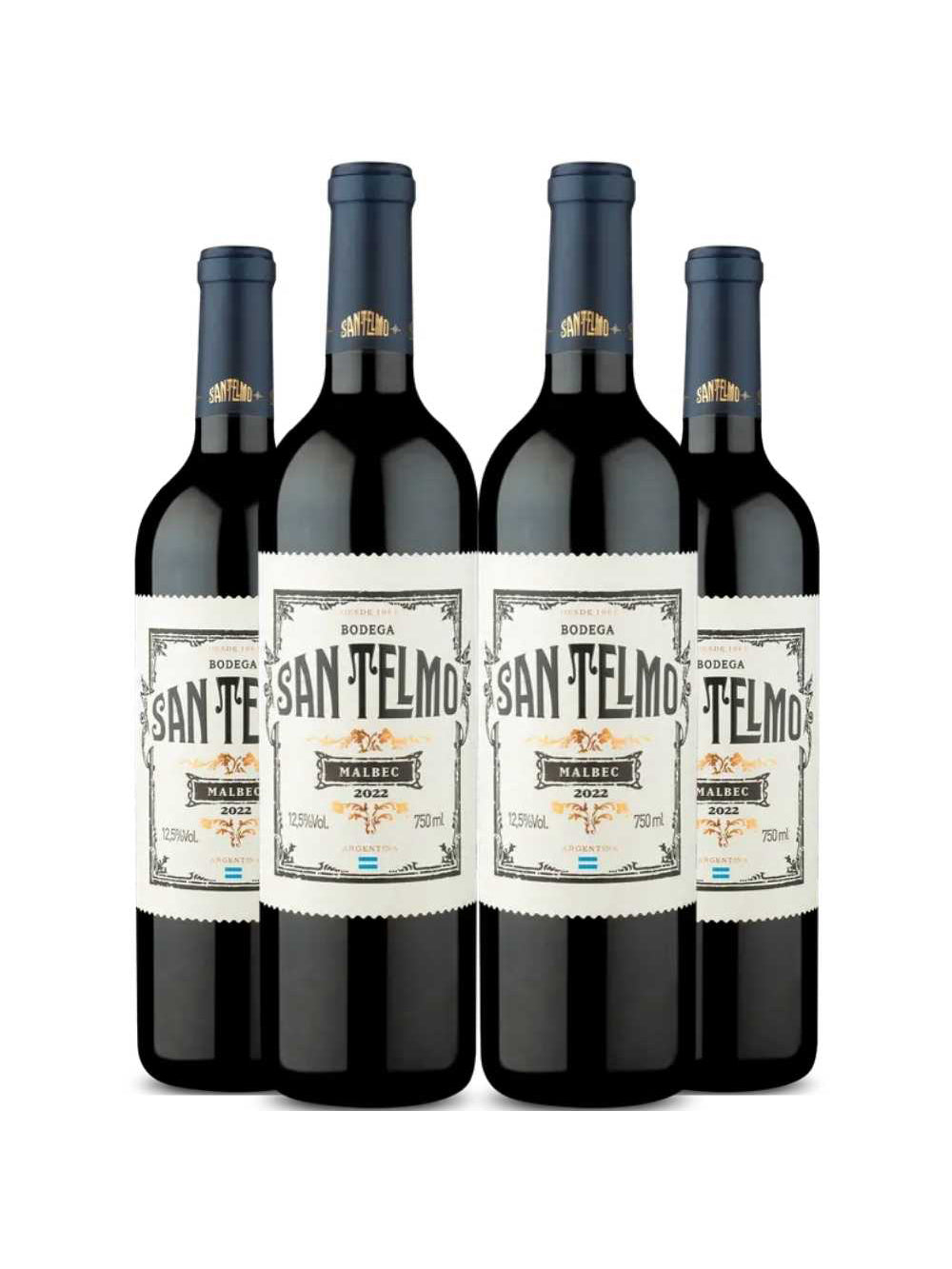 Kit 4 Garrafas Vinho Tinto San Telmo Malbec