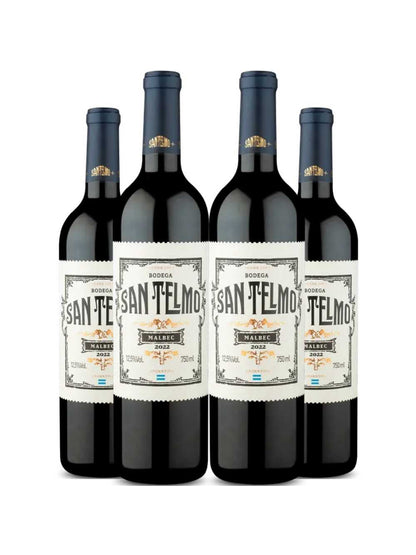 Kit 4 Garrafas Vinho Tinto San Telmo Malbec