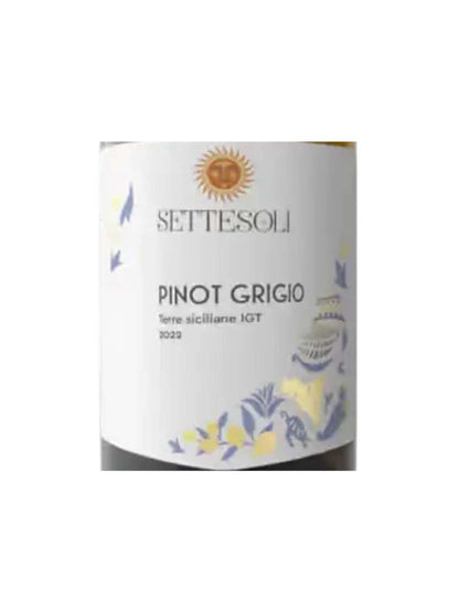 Kit 2 Garrafas Vinho Branco Settesoli Pinot Grigio 750ml