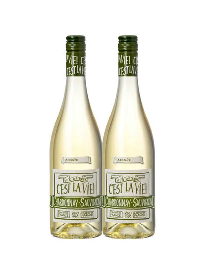 Kit 2 Garrafas Vinho Branco Albert Bichot C'est La Vie 750ml