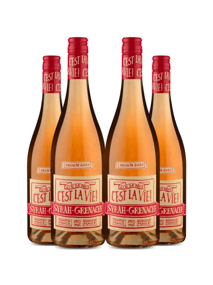 Garrafas Vinho Rose Albert Bichot C'est La Vie 750ml Kit 4 Garrafas