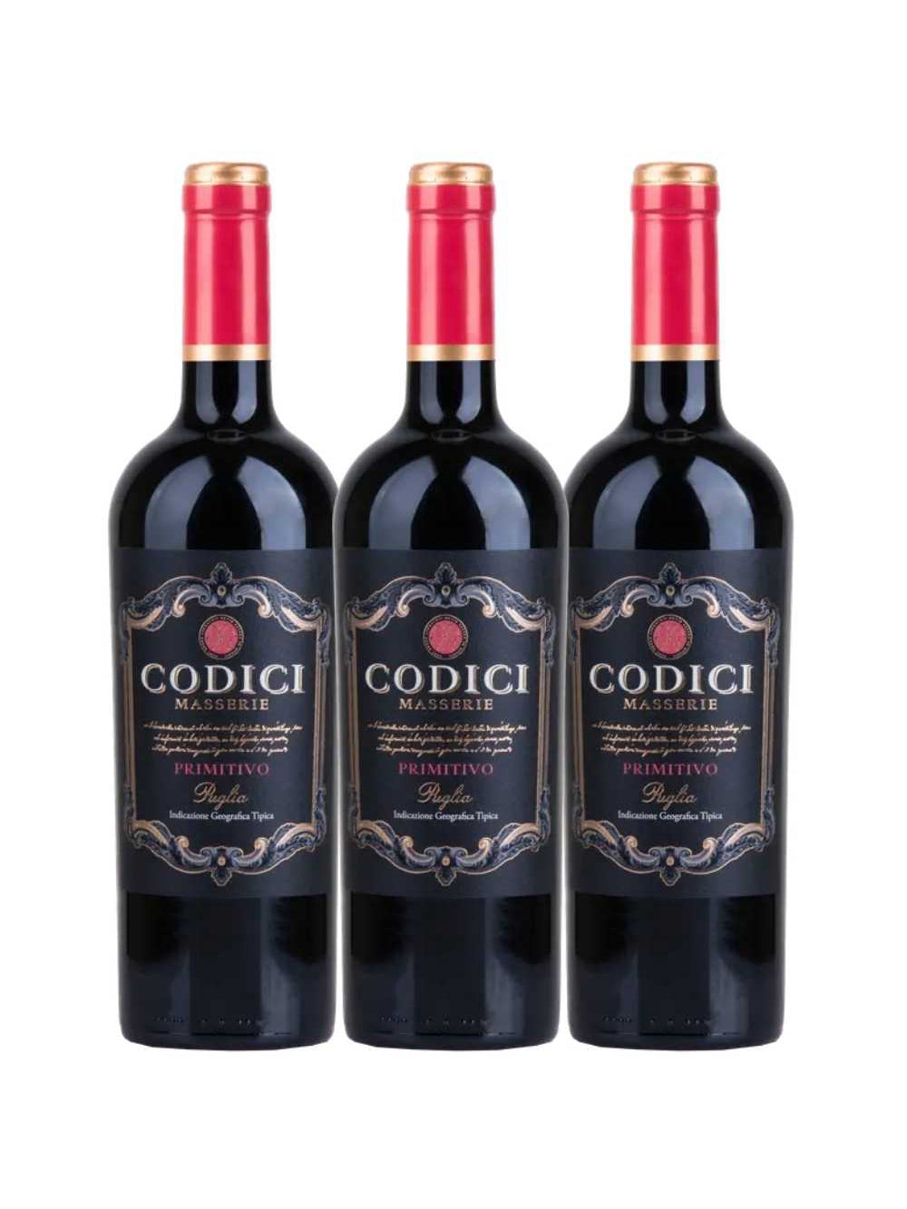 Vinho Tinto Codici Primitivo Puglia 750ml (3 und)