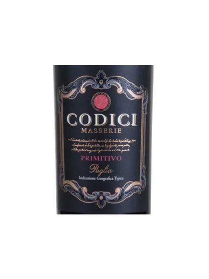Vinho Tinto Codici Primitivo Puglia 750ml (3 und)
