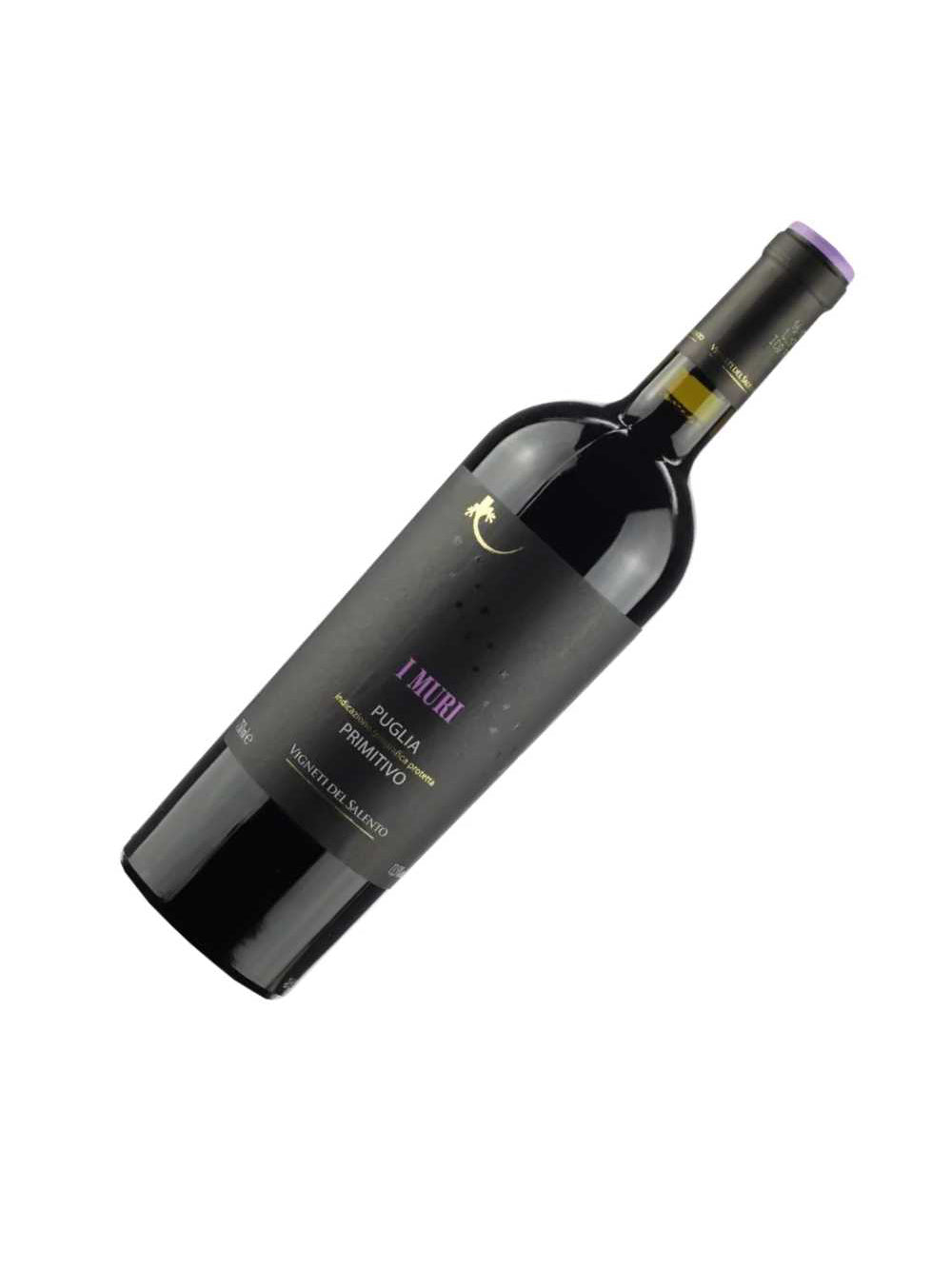 Kit 2 Garrafas Vinho Tinto I Muri Primitivo Puglia 750ml