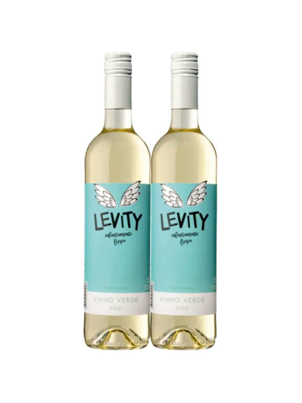 Kit 2 Garrafas Vinho Verde Levity Branco 750ml