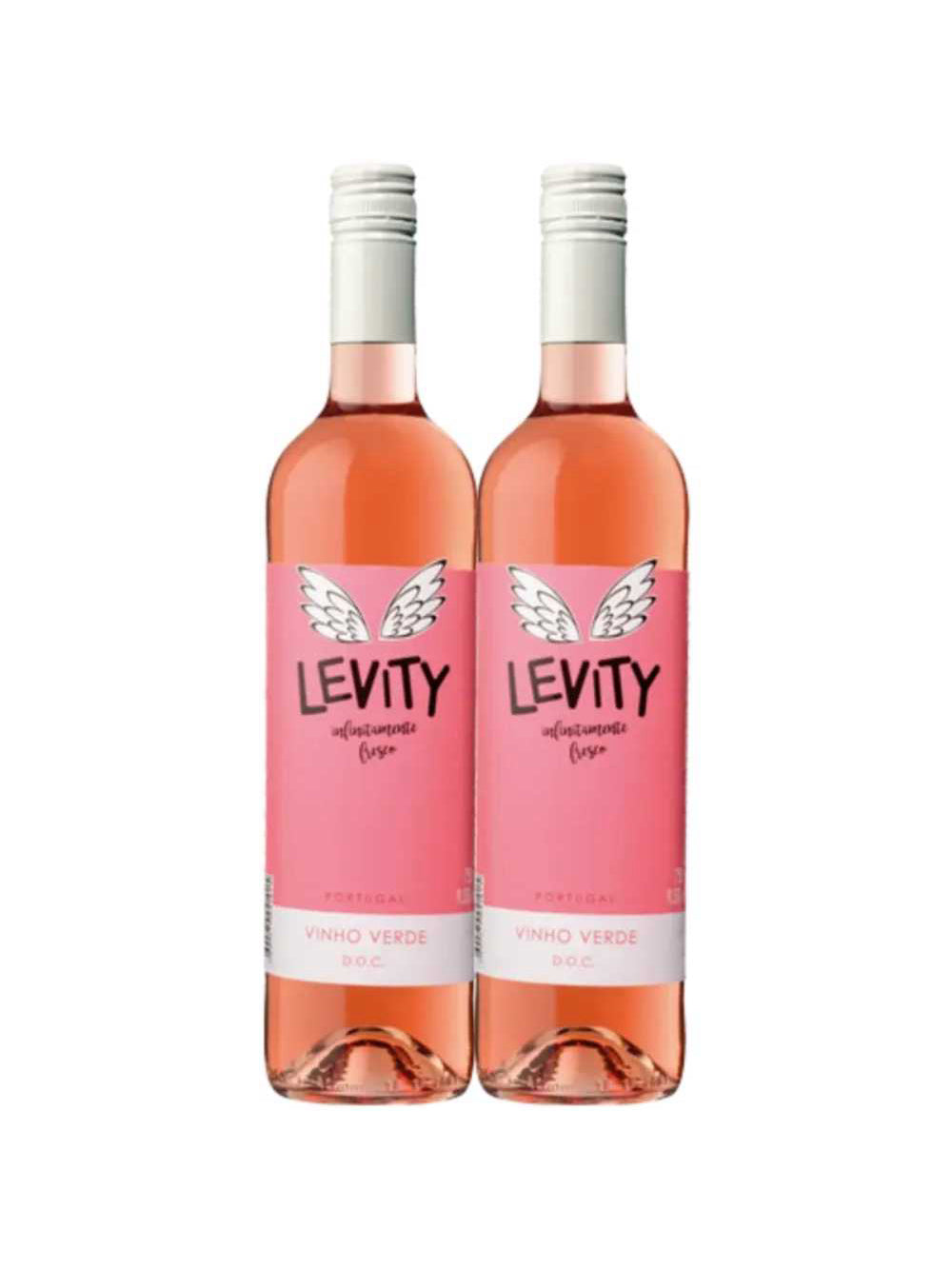 Kit 2 Garrafas Vinho Verde Levity Rose