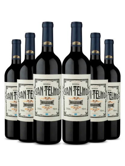 Kit 6 Garrafas Vinho Tinto San Telmo Cabernet Sauvignon 750ml