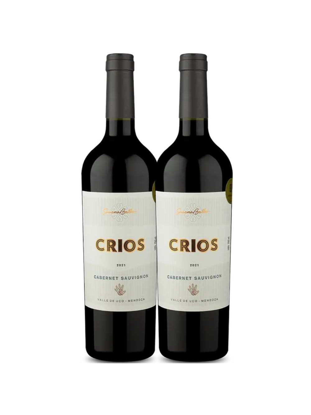 Kit 2 Garrafas Vinho Tinto Susana Balbo Crios Cabernet Sauvignon 750ml