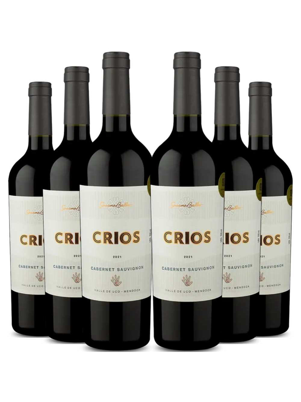 Kit 6 Garrafas Vinho Tinto Susana Balbo Crios Cabernet Sauvignon