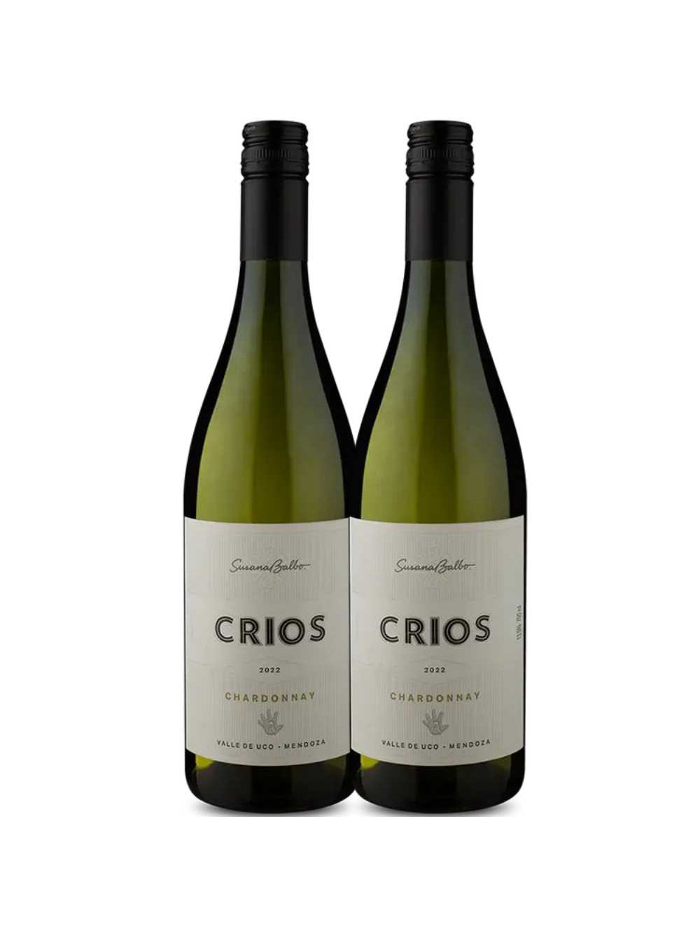 Kit 2 Garrafas Vinho Branco Susana Balbo Crios Chardonnay 750ml
