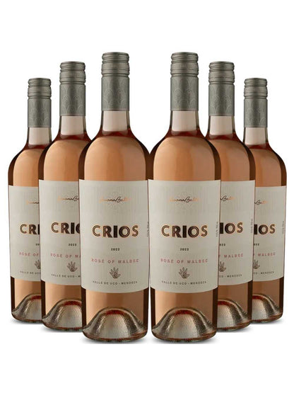 Kit 6 Garrafas Vinho Rose Susana Balbo Crios Malbec 750ml