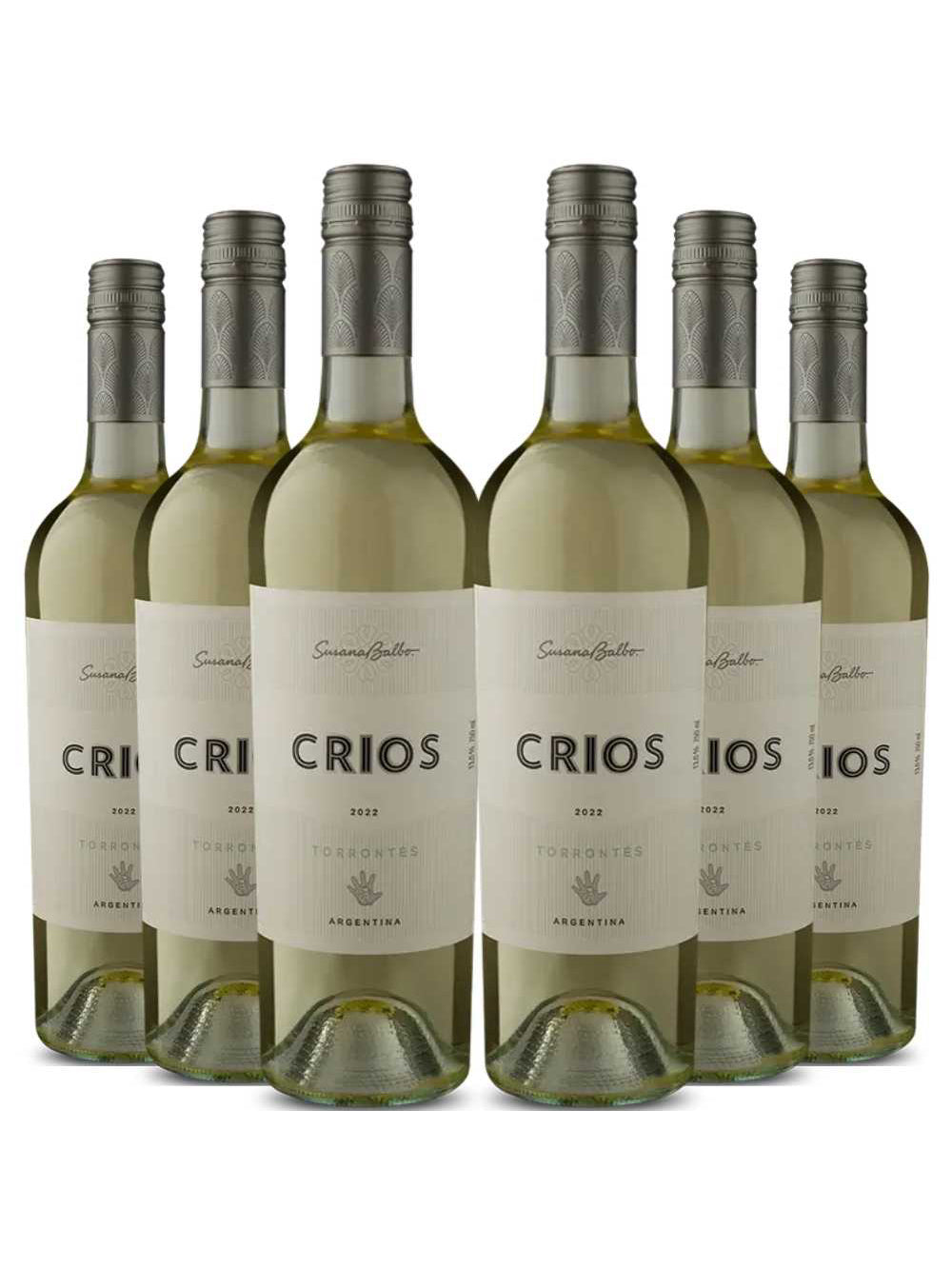 Kit 6 Garrafas Vinho Branco Susana Balbo Crios Torrontes 750ml