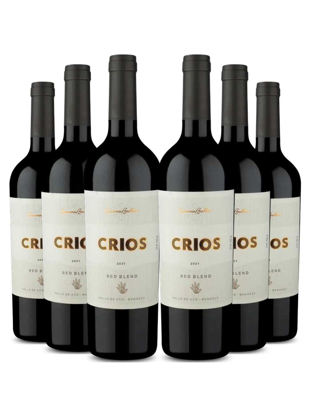 Kit 6 Garrafas Garrafas Vinho Tinto Susana Balbo Crios Red Blend 750ml