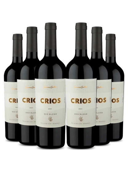 Kit 6 Garrafas Garrafas Vinho Tinto Susana Balbo Crios Red Blend 750ml