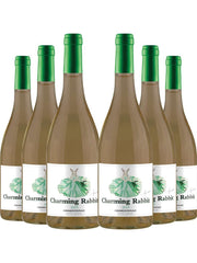 Kit 6 Garrafas Vinho Branco Charming Rabbit Chardonnay 750ml
