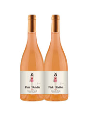 Kit 2 Garrafas Vinho Rose Pink Rabbit 750ml