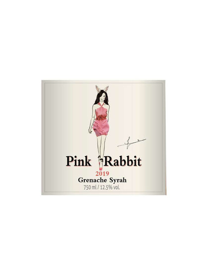 Kit 6 Garrafas Vinho Rose Pink Rabbit 750ml