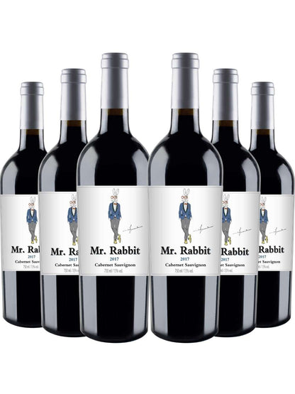 Kit 6 Garrafas Vinho Tinto Mr. Rabbit Cabernet Sauvignon 750ml