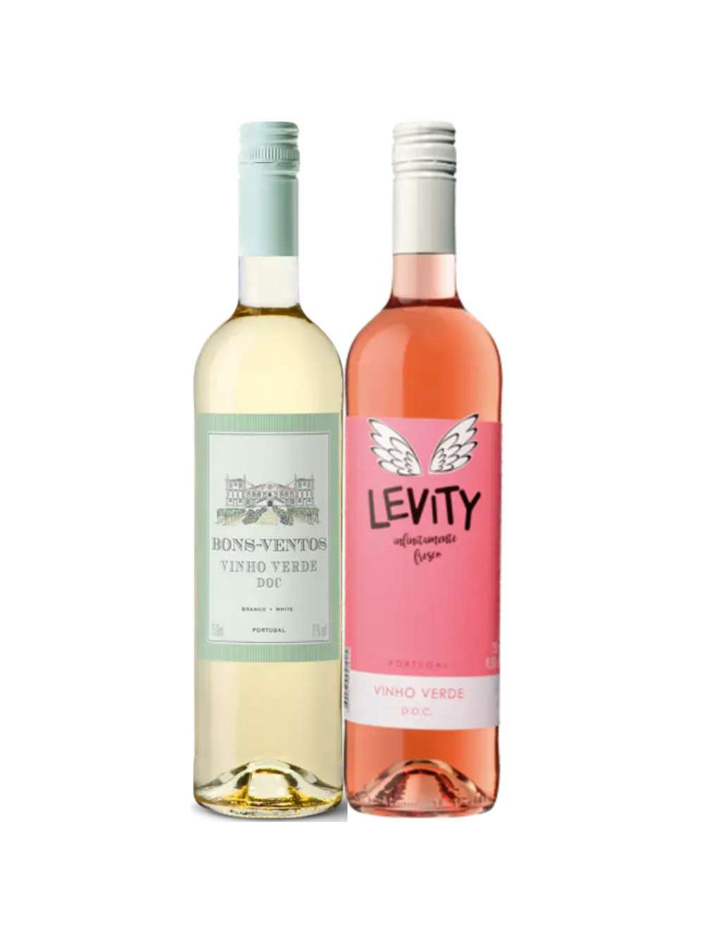 Kit 2 Garrafas Vinhos Verdes Portugal 1