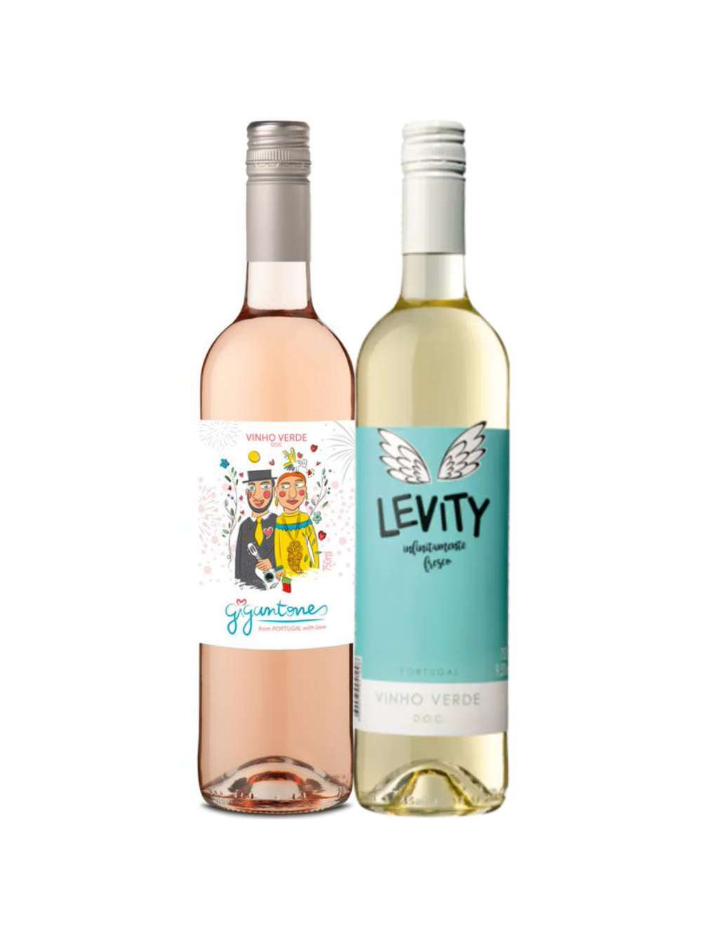 Kit 2 Garrafas Vinhos Verdes Portugal 2