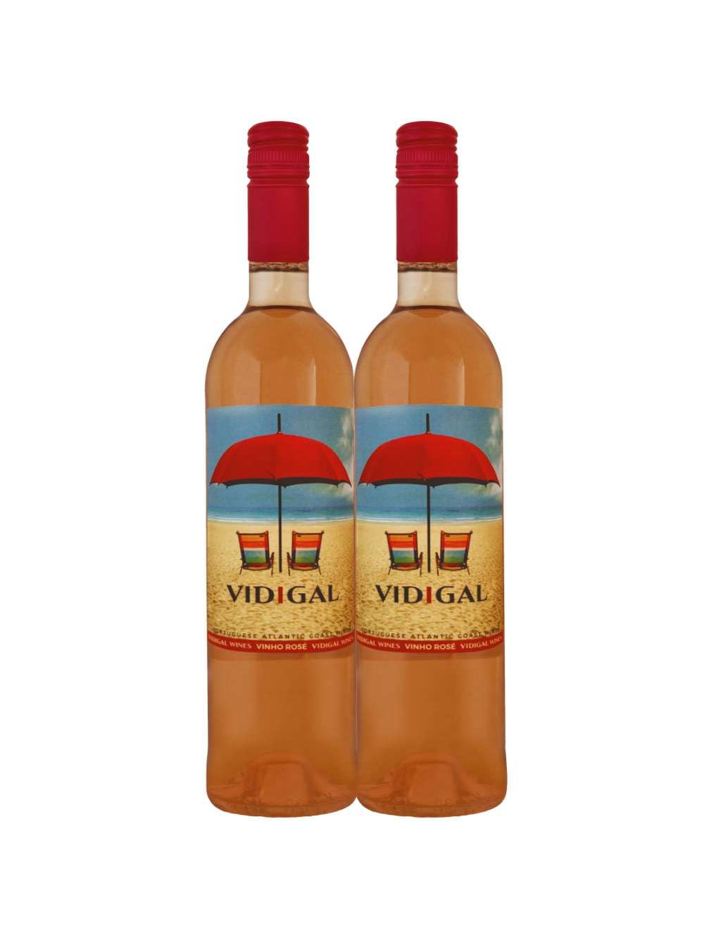 Kit 2 Garrafas Vinho Verde Chapéu de Praia Rose 750ml