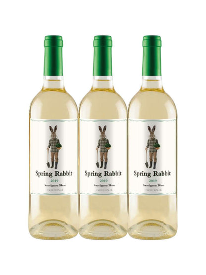 Kit 3 Garrafas Vinho Branco Spring Rabbit Sauvignon Blanc