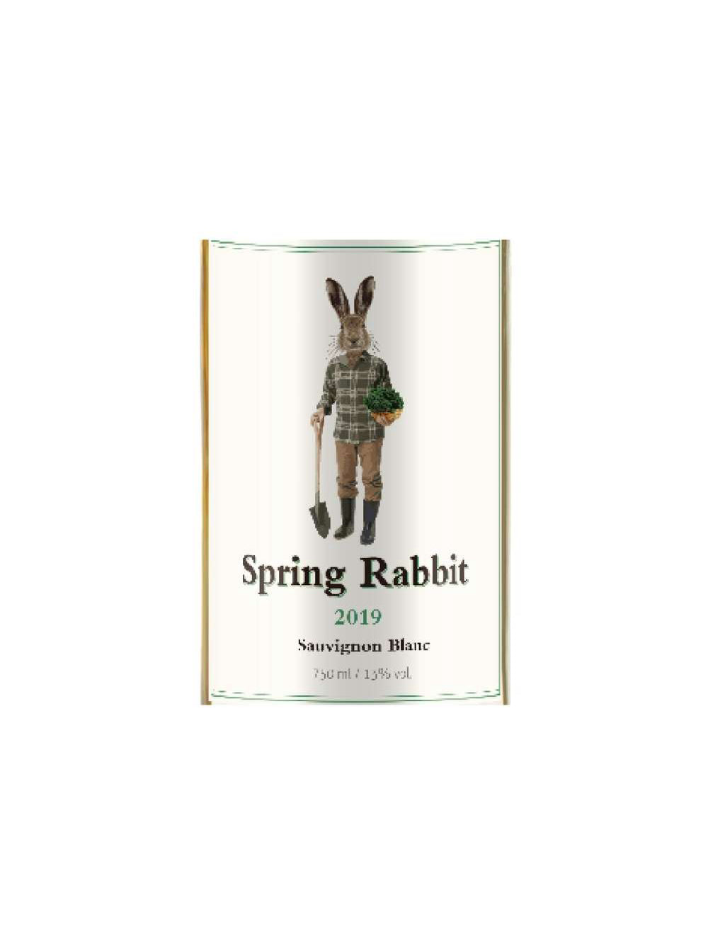 Vinho Branco Spring Rabbit Sauvignon Blanc 750ml Kit 4 Garrafas 750ml
