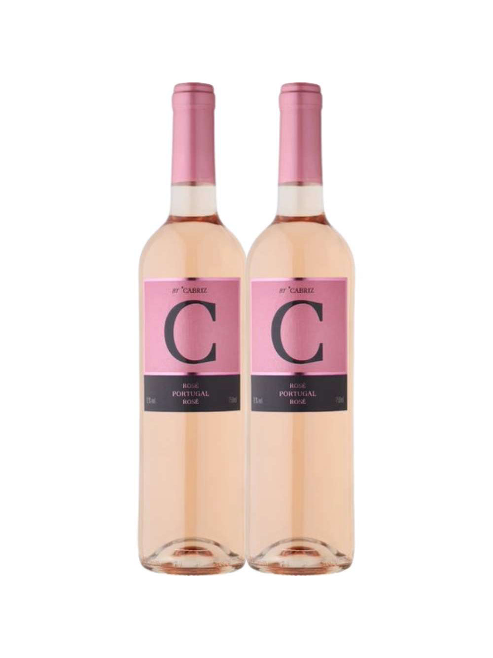 Kit 2 Garrafas Vinho Rose C de Cabriz Terras da Beira 750ml