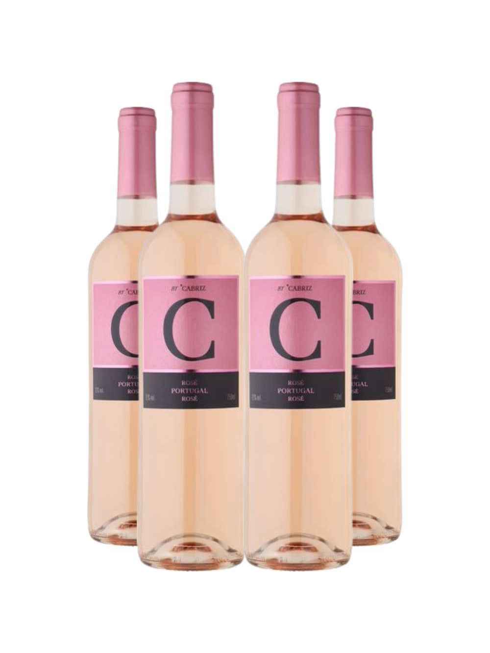 Vinho Rose C de Cabriz Terras da Beira 750ml Kit 4 Garrafas