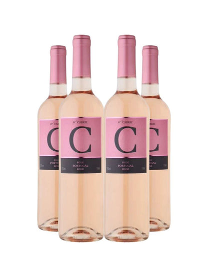 Vinho Rose C de Cabriz Terras da Beira 750ml Kit 4 Garrafas