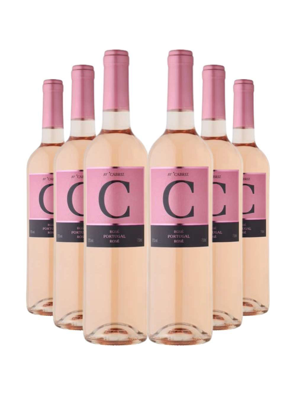 Kit 6 Garrafas Vinho Rose C de Cabriz Terras da Beira 750ml