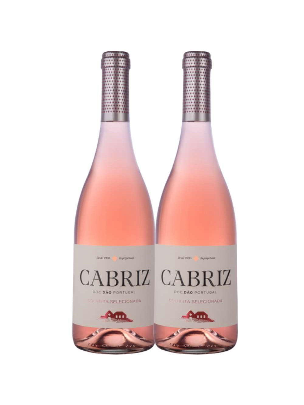 Kit 2 Garrafas Vinho Rose Cabriz Colheita Selecionada Dão 750ml