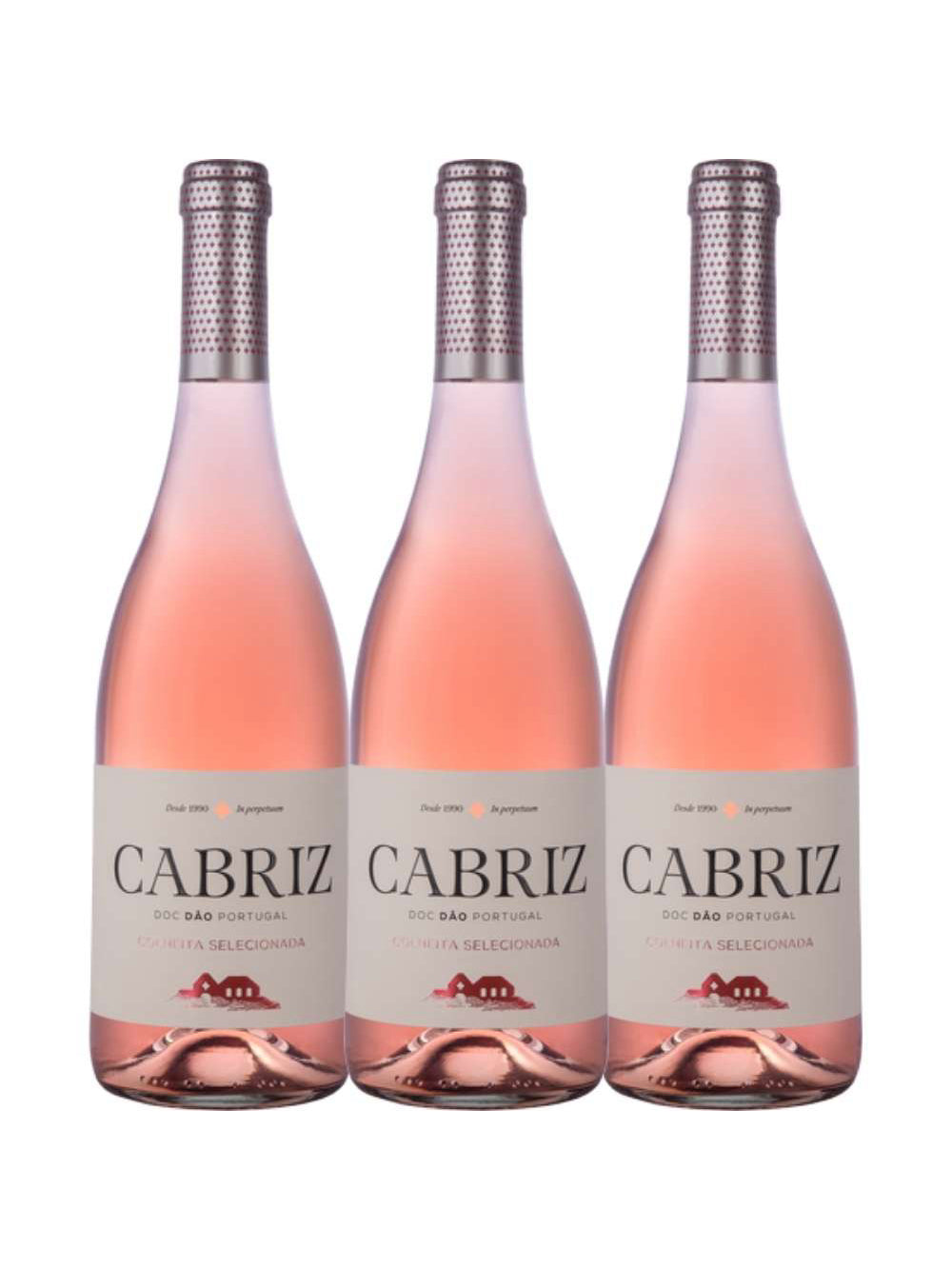 Kit 3 Garrafas Vinho Rose Cabriz Colheita Selecionada Dão