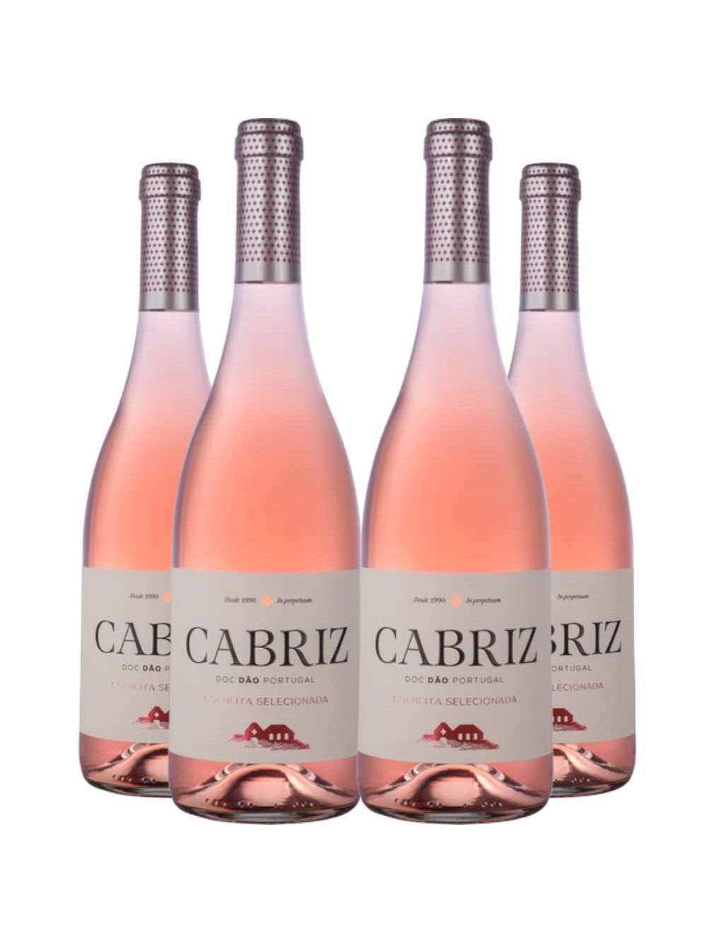 Vinho Rose Cabriz Colheita Selecionada Dão 750ml Kit 4 Garrafas