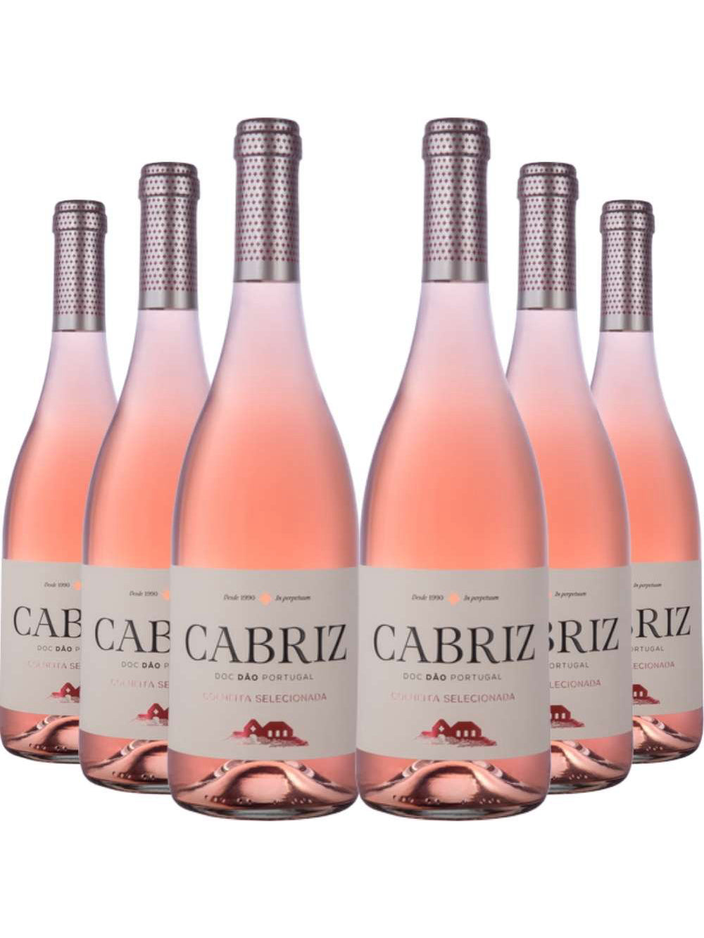 Kit 6 Garrafas Vinho Rose Cabriz Colheita Selecionada Dão 750ml