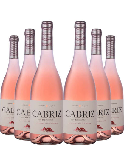 Kit 6 Garrafas Vinho Rose Cabriz Colheita Selecionada Dão 750ml