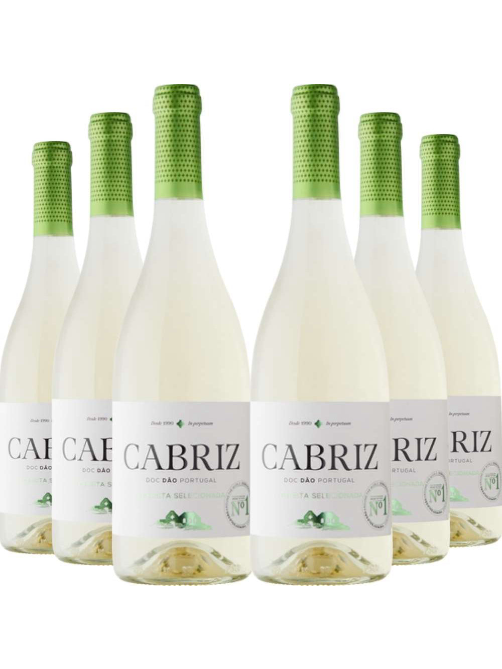Kit 6 Garrafas Vinho Branco Cabriz Colheita Selecionada Dão 750ml