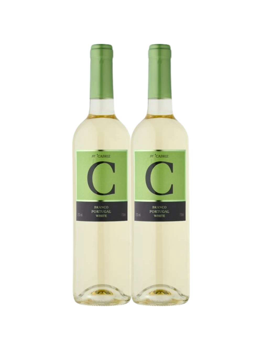 Kit 2 Garrafas Vinho Branco C de Cabriz Terras da Beira 750ml
