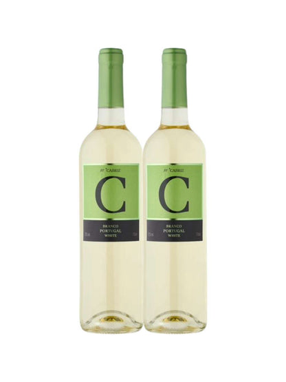 Kit 2 Garrafas Vinho Branco C de Cabriz Terras da Beira 750ml