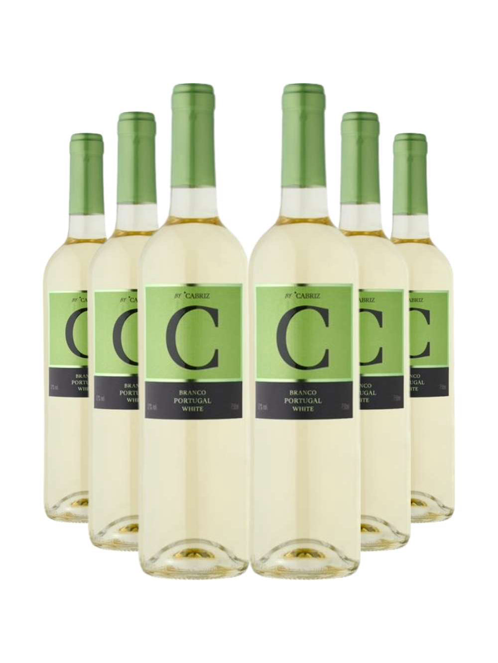 Kit 6 Garrafas Vinho Branco C de Cabriz Terras da Beira 750ml