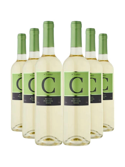 Kit 6 Garrafas Vinho Branco C de Cabriz Terras da Beira 750ml