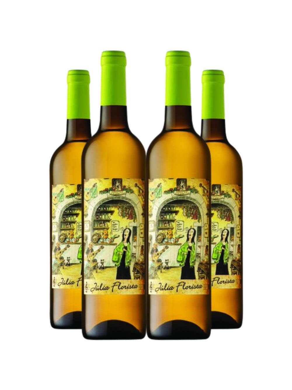 Vinho Branco Julia Florista 750ml Kit 4 Garrafas