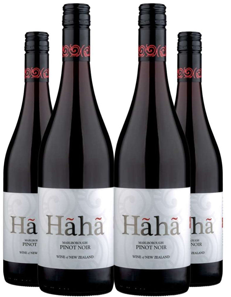 Kit 4 Garrafas Vinho Tinto Hãhã Pinot Noir Marlborough