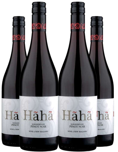 Kit 4 Garrafas Vinho Tinto Hãhã Pinot Noir Marlborough