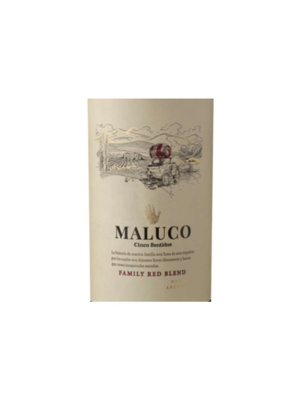 Kit 2 Garrafas Vinho Tinto Cinco Sentidos Maluco Red Blend 750ml