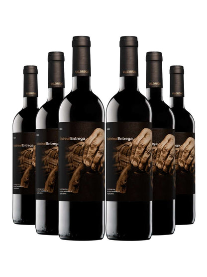 Kit 6 Garrafas Vinho Tinto Valdrinal Entrega Roble 750ml