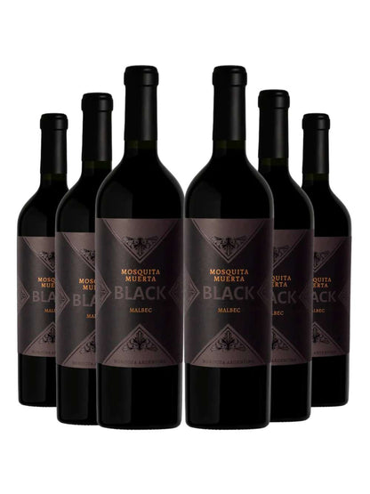 Kit 6 Garrafas Vinho Tinto Mosquita Muerta Black Malbec 750ml