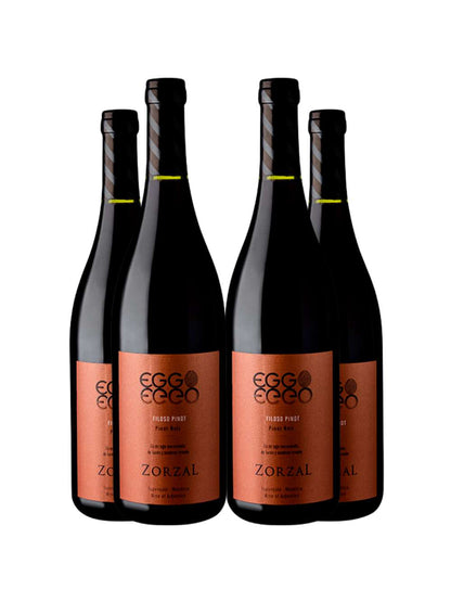 Vinho Tinto Zorzal Eggo Filoso Pinot Noir 750ml Kit 4 Garrafas