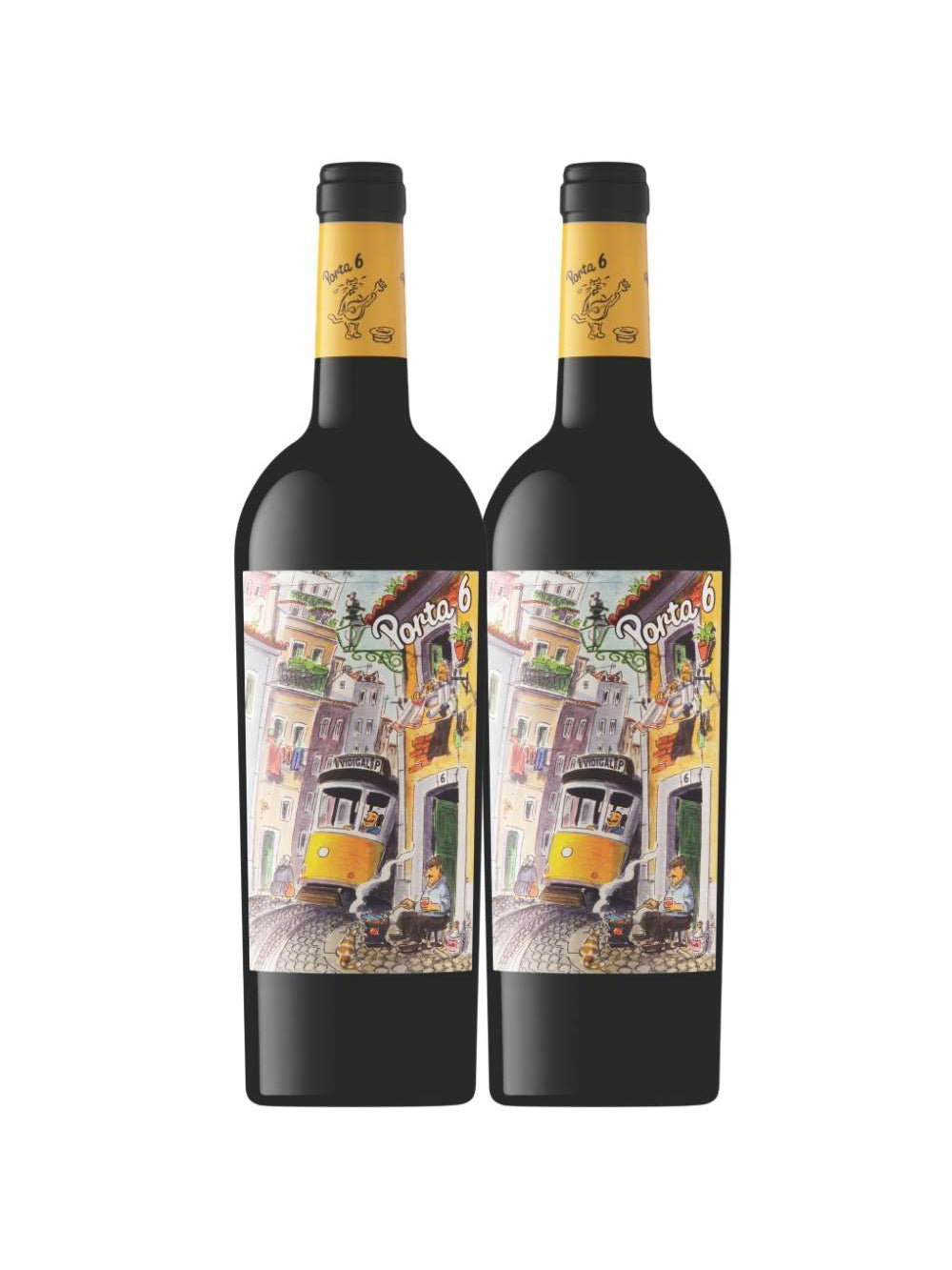 Kit 2 Garrafas Vinho Tinto Porta 6 750ml